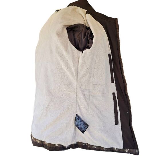 Calvin Klein Women’s Brown Puffer Jacket S Down Filled Quilted Coat Warm - Picture 5 of 9